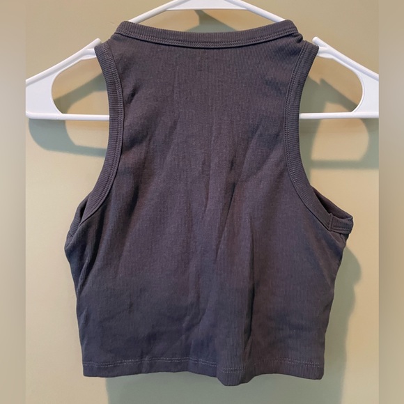 OGL Plantive™ Ribbed Cropped Sleeveless Bra Top - Picture 2 of 4